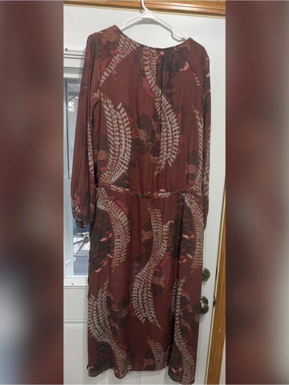 Free People Out of the Woods Maxi Dress in Scarlet